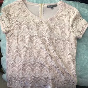 Beige lacy top